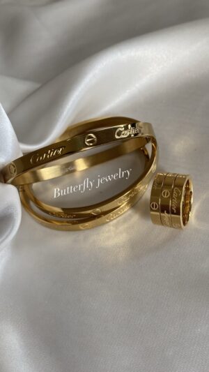 Ensemble bracelet et bague cartier